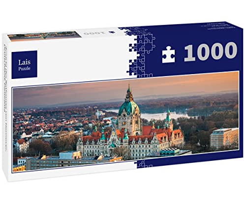 Lais Puzzle Ansicht des Rathauses von Hannover, Deutschland, Panorama 1000 Teile von Lais Puzzle