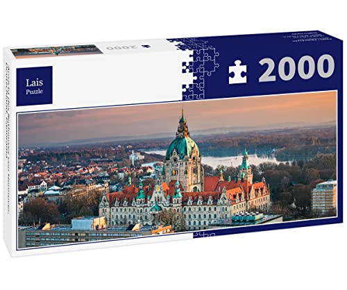 Lais Puzzle Ansicht des Rathauses von Hannover, Deutschland, Panorama 2000 Teile von Lais Puzzle