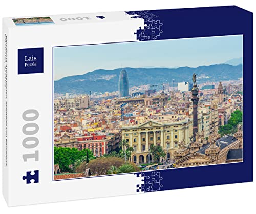 Lais Puzzle Barcelona Attraktionen, Stadtbild von Barcelona, Katalonien, Spanien 1000 Teile von Lais Puzzle