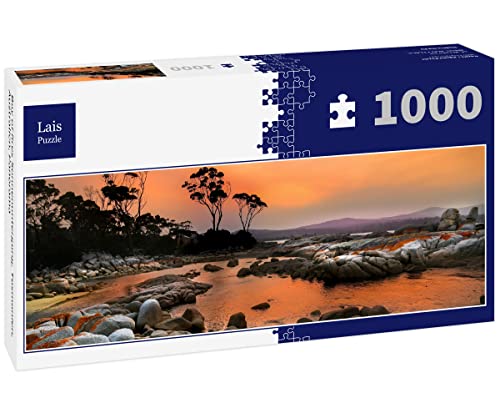 Lais Puzzle Bay of Fires Sonnenuntergang, Tasmanien, Australien, Panorama 1000 Teile von Lais Puzzle