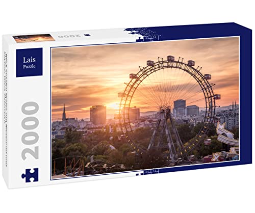 Lais Puzzle Blick auf den Prater mit Riesenrad und Skyline, Wien, Österreich 2000 Teile von Lais Puzzle