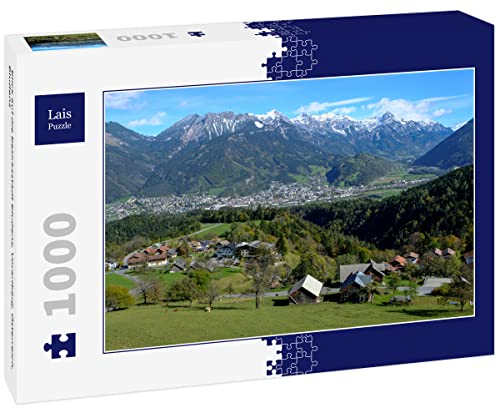 Lais Puzzle Blick auf die Bezirksstadt Bludenz, Vorarlberg, Österreich, Bludenz 1000 Teile von Lais Puzzle