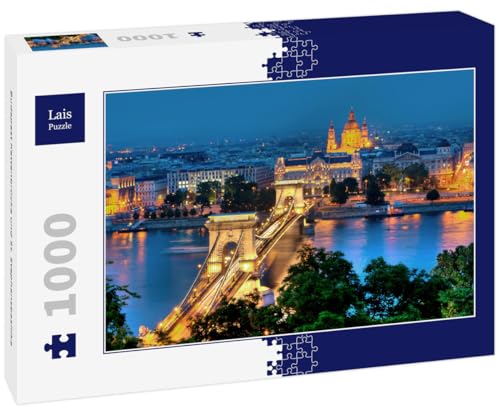 Lais Puzzle Budapest Kettenbrücke und St. Stephansbasilika 1000 Teile von Lais Puzzle