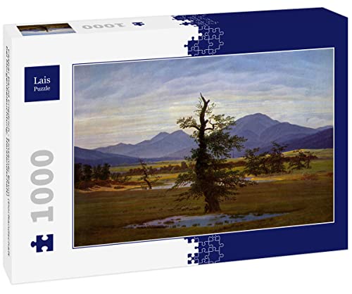 Lais Puzzle Caspar David Friedrich - Einsamer Baum (Dorflandschaft bei Morgenbeleuchtung, Harzlandschaft) 1000 Teile von Lais Puzzle