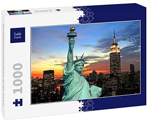 Lais Puzzle Die Freiheitsstatue und die Skyline von New York City 1000 Teile von Lais Puzzle