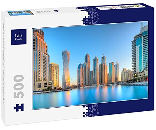 Lais Puzzle Dubai Marina zur blauen Stunde, Dubai, Vereinigte Arabische Emirate 500 Teile von Lais Puzzle