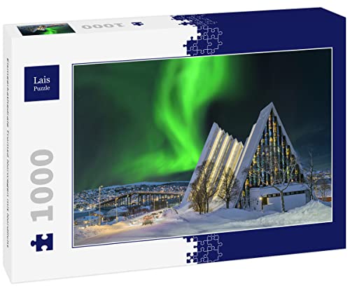 Lais Puzzle Eismeerkathedrale Tromsö Norwegen mit Nordlicht 1000 Teile von Lais Puzzle