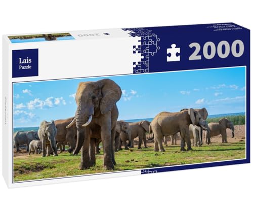 Lais Puzzle Elefanten 2000 Teile Panorama von Lais Puzzle