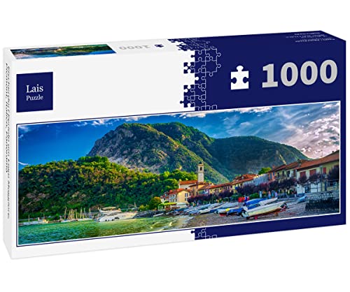 Lais Puzzle Fischerdorf Feriolo am Lago Maggiore, Piemont, Italien, Panorama 1000 Teile Panorama von Lais Puzzle