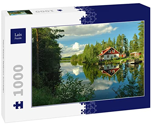 Lais Puzzle Haus Wasser Reflexion Schweden 1000 Teile von Lais Puzzle