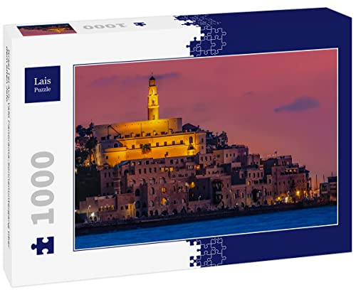 Lais Puzzle Israel Tel Aviv Yafo Panorama-Sonnenuntergang über dem Alten Jafo 1000 Teile von Lais Puzzle