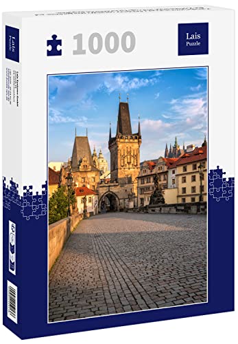 Lais Puzzle Karlsbrücke in Prag/Schöner sonniger Morgenblick auf die Karlsbrücke in Prag, Tschechische Republik 1000 Teile von Lais Puzzle