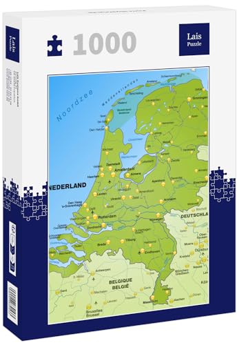 Lais Puzzle Karte Niederlande 1000 Teile von Lais Puzzle