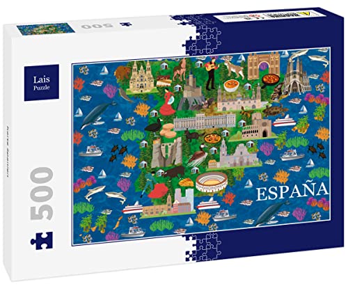 Lais Puzzle Karte Spanien 500 Teile von Lais Puzzle