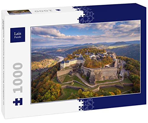 Lais Puzzle Königstadt, sächsische Schweiz, Festung Königstein im Herbst 1000 Teile von Lais Puzzle