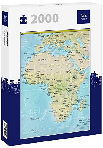 Lais Puzzle Landkarte Afrika 2000 Teile von Lais Puzzle