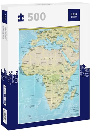 Lais Puzzle Landkarte Afrika 500 Teile von Lais Puzzle