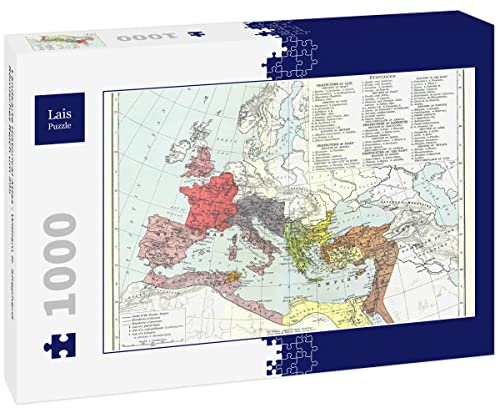 Lais Puzzle Landkarte Historical Atlas - William R. Shepherd Römisches Reich um 395 1000 Teile von Lais Puzzle