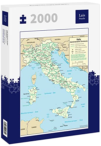 Lais Puzzle Landkarte Italien Verwaltung 2000 Teile von Lais Puzzle