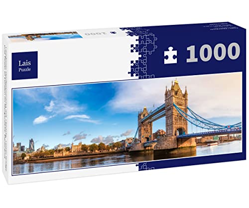 Lais Puzzle Londoner Stadtpanorama mit Themse, Tower Bridge und Tower of London im Morgenlicht, Panorama 1000 Teile von Lais Puzzle