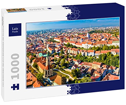 Lais Puzzle Luftaufnahme der Kathedrale und der Oberstadt von Zagreb 1000 Teile von Lais Puzzle