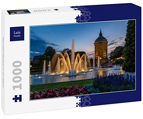 Lais Puzzle Mannheim Wasserturm am Abend 1000 Teile von Lais Puzzle