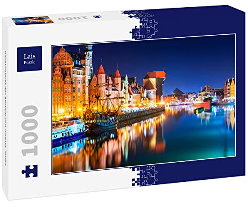 Lais Puzzle Nachtansicht der Altstadt von Gdansk, Polen 1000 Teile von Lais Puzzle