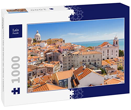 Lais Puzzle Panoramablick über die Dächer der Alfama, Lissabon, Portugal 1000 Teile von Lais Puzzle