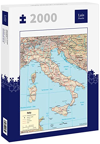 Lais Puzzle Physische Landkarte Italien 2000 Teile von Lais Puzzle