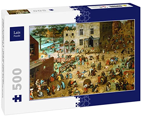 Lais Puzzle Pieter Bruegel d. Ä. - Serie der sogenannten bilderbogenartigen Gemälde, Szene: Die Kinderspiele 500 Teile von Lais Puzzle