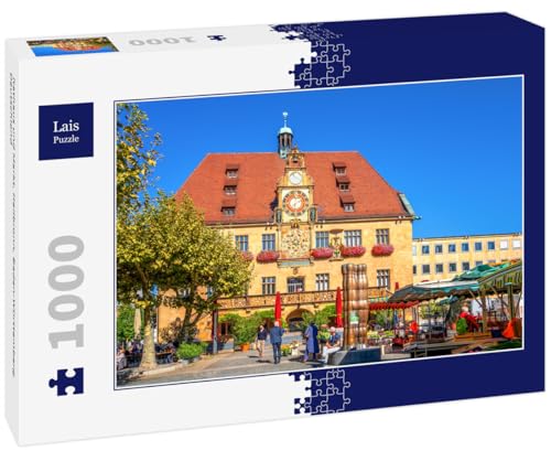 Lais Puzzle Rathaus und Markt, Heilbronn, Baden-Württemberg, Deutschland 1000 Teile von Lais Puzzle