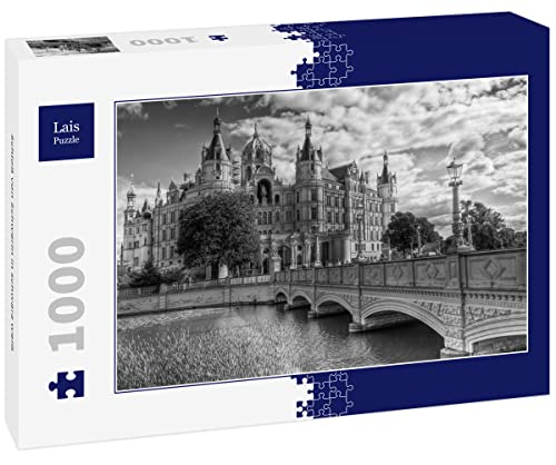 Lais Puzzle Schloß von Schwerin in schwarz weiß 1000 Teile von Lais Puzzle