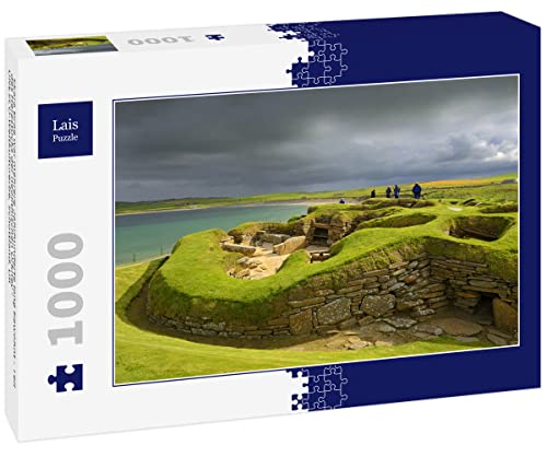 Lais Puzzle Skara Brae war mehrere Jahrhunderte lang bewohnt - Teil des Herzstücks der neolithischen Orkney - UNESCO-Weltkulturerbe, Schottland, UK 1000 Teile von Lais Puzzle