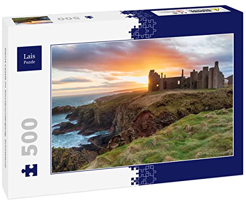 Lais Puzzle Slains Castle im Sonnenuntergang, Schottland 500 Teile von Lais Puzzle