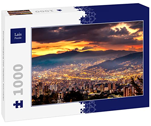 Lais Puzzle Sonnenuntergang über Medellin, Kolumbien 1000 Teile von Lais Puzzle