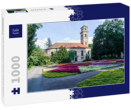 Lais Puzzle Stadtpark in Fürth mit Kirche am blauen Himmel, Bayern Deutschland 1000 Teile von Lais Puzzle