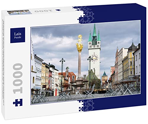 Lais Puzzle Straubing ist eine niederbayerische Stadt mit Einer gut erhaltenen Altstadt mit mittelalterlicher Architektur 1000 Teile von Lais Puzzle