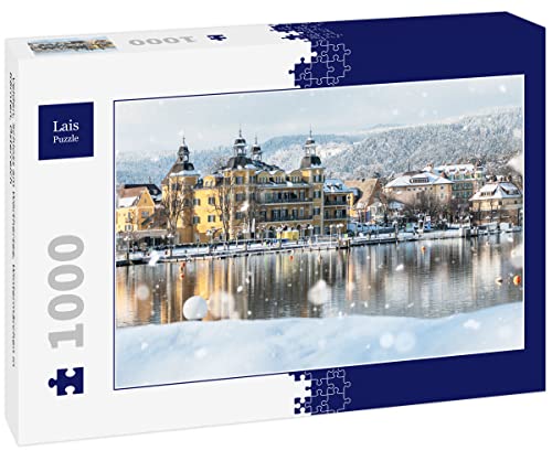 Lais Puzzle Velden, Schloss am Wörthersee, Wintermärchen in Kärnten, Österreich 1000 Teile von Lais Puzzle