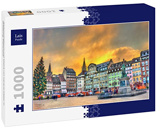 Lais Puzzle Weihnachtsbaum und Statue von General Kleber in Straßburg, Frankreich 1000 Teile Lais Puzzle Weihnachtsbaum und Statue von General Kleber in Straßburg, Frankreich 1000 Teile von Lais Puzzle