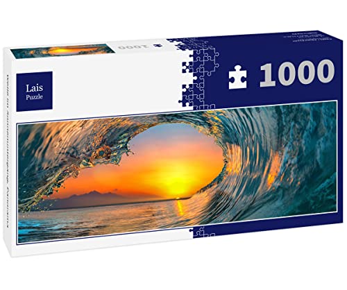 Lais Puzzle Welle im Sonnenuntergang, Panorama 1000 Teile Panorama von Lais Puzzle