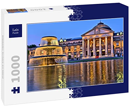 Lais Puzzle Wiesbaden, Kurhaus, am Abend 1000 Teile von Lais Puzzle