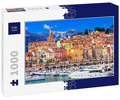 Lais Puzzle buntes Menton - Luxusurlaub in Südfrankreich 1000 Teile von Lais Puzzle