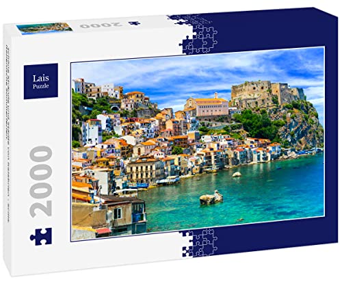 Lais Puzzle schöne Strände und Städte von Kalabrien - Scilla. Italienische Sommerferien. 2000 Teile von Lais Puzzle