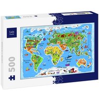 Lais Puzzle Weltkarte in deutsch 500 Teile von Lais Systeme