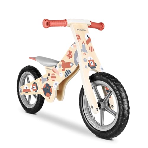 Beeloom - Cosmo Bike, Holzfahrrad ohne Pedale, Balance und Lernbalance Aufsitz, Unisex Space Design, Verstellbarer Sitz, Kinder ab 2 Jahren von Beeloom