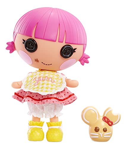 Lalaloopsy Littles Puppe - Sprinkle Spice Cookie mit Keksmäuschen - 18 cm Bäckerpuppe mit rosa & gelbem Outfit - 2-in-1 Verpackung - Für Kinder von 3 bis 103 Jahren - Exklusiv bei Amazon von Lalaloopsy