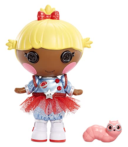 Lalaloopsy Littles Puppe - Comet Starlight mit Bücherwurm - 18 cm Astronautenpuppe mit blauem und rotem Outfit - 2-in-1 Verpackung - Für Kinder von 3 bis 103 Jahren - Exklusiv bei Amazon von Lalaloopsy