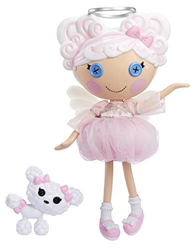 Lalaloopsy Puppe Cloud E. Sky mit Haustier "Poodle" - 33 cm große Engel Puppe mit weißem Haar, Heiligenschein, Flügeln, rosa Outfit & Schuhen, im wiederverwendbaren Camper-Spielset, ab 3 Jahren[Exklusiv bei Amazon] von Lalaloopsy