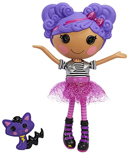 Lalaloopsy Puppe Storm E. Sky mit Haustier "Cool Cat" - 33 cm große Rock Musiker Puppe mit rosa & schwarzem Outfit und Schuhen, im wiederverwendbaren Camper-Spielset, für Kinder ab 3 Jahren[Exklusiv bei Amazon] von Lalaloopsy