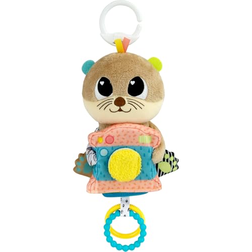 LAMAZE Arty Says Cheese - Clip and Go Spielzeug für den Kinderwagen - Sensorik für Babys - Frühes Lernspielzeug 0-6 Monate - Fachmännisches Spielzeug für Neugeborene - Geschenke zur Babyparty von Lamaze